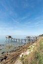 Fishing huts on stilts between Rochefort and La Rochelle