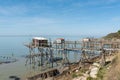 Fishing huts on stilts between Rochefort and La Rochelle