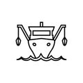 Fishing icon vector. Fishing float illustration sign. Bait symbol or logo. Royalty Free Stock Photo