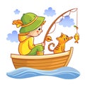 Fishing illustration.