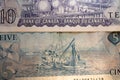 Fishing Industry in Canada depicted on the backside of the five Canadian Dollar banknote