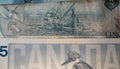 Fishing Industry in Canada depicted on the backside of the five Canadian Dollar banknote