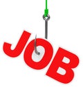 Fishing for a Job Royalty Free Stock Photo