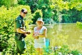 Fishing license check enviromental officer