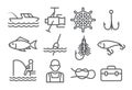 Fishing Line Icons