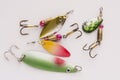 Fishing lure, bait spoon Royalty Free Stock Photo