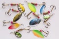 Fishing lure, bait spoon Royalty Free Stock Photo