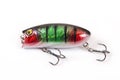 Fishing lure isolated on white. Royalty Free Stock Photo