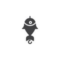 Fishing lures vector icon