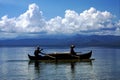 Fishing in madagascar sea Royalty Free Stock Photo
