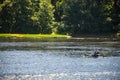 Fishing at McKees Half Falls, Pennsylvania