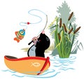 Fishing mole