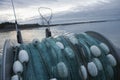 Fishing Net On Back Of Fishing Boat Royalty Free Stock Photo