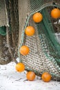 Fishing net detail Royalty Free Stock Photo