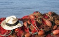 Fishing net and hat