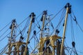 Fishing net on industrial fishing vessel Royalty Free Stock Photo