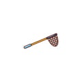 Fishing net vector line flat icon Royalty Free Stock Photo