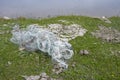 Fishing net washed up to the coast