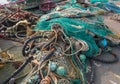 Fishing nets, Basque Country, France Royalty Free Stock Photo