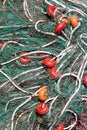 Fishing nets and buoys tackle