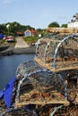Fishing Nets & Craster Harbour Royalty Free Stock Photo