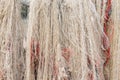 Fishing nets drying in the sun Royalty Free Stock Photo