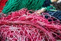 Fishing nets and floats Royalty Free Stock Photo