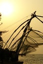 Fishing nets of Kerala India