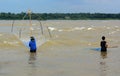 Fishing nets on the Mekhong river