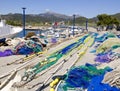 Fishing nets and tackle in Andratx port