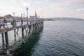 Fishing off Redondo Pier