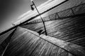 Fishing pier at Cape Henlopen State Park, Delaware Royalty Free Stock Photo