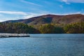 Fishing Pier on Carvins Cove Reservoir, Roanoke, Virginia, USA