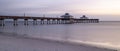 The Fishing Pier at Fort Myers Beach Florida just before sunset Royalty Free Stock Photo