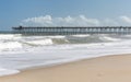 Fishing Pier at Kure Beach, NC Royalty Free Stock Photo