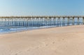 Fishing Pier at Kure Beach, North Carolina Royalty Free Stock Photo