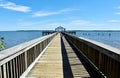 Fishing pier in Leesylvania State Park Royalty Free Stock Photo