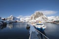 Fishing pier in Sund Flakstadoya Loftofen Norway