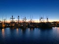 Fishing pier at sunset