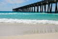 Fishing Pier and Surf Royalty Free Stock Photo