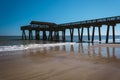 The fishing pier at Tybee Island, Georgia. Royalty Free Stock Photo