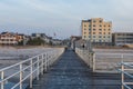 Fishing Pier in ventnor city beach in atlantic city, new jersey Royalty Free Stock Photo