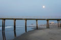 Fishing Pier in ventnor city beach in atlantic city, new jersey Royalty Free Stock Photo