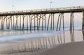 Fishing Pier at Kure Beach, North Carolina Royalty Free Stock Photo