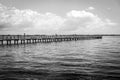 The fishing piers on Charlotte Harbor