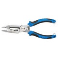 Fishing pliers with blue grips isolated on transparent background Royalty Free Stock Photo