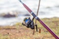 Fishing pole Royalty Free Stock Photo