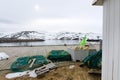 Fishing port equipment in Skarsvag Royalty Free Stock Photo