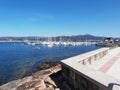 Fishing port and marina in the estuary. In Galicia Northwest Spain