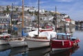 The fishing port of Mevagissey in Cornwall England Royalty Free Stock Photo